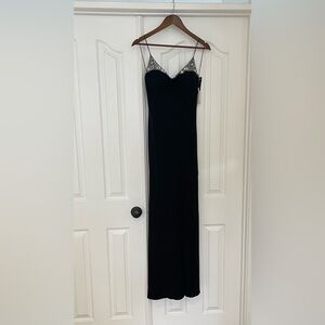 Niteline Black Long Evening Dress